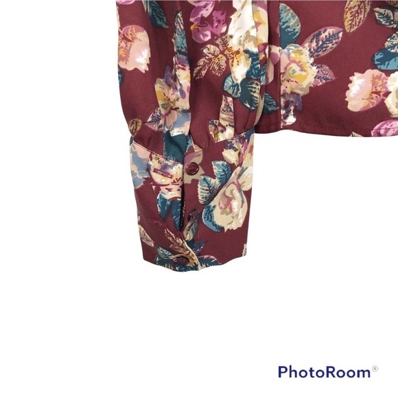 Walter Baker Donna floral one shoulder ruffle blouse. - Picture 5 of 8